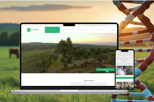 Sistema web para agronegócio Passatempo Embriões